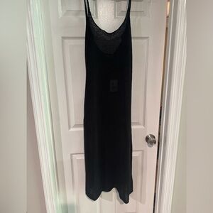 Onia Black Mesh Midi Dress